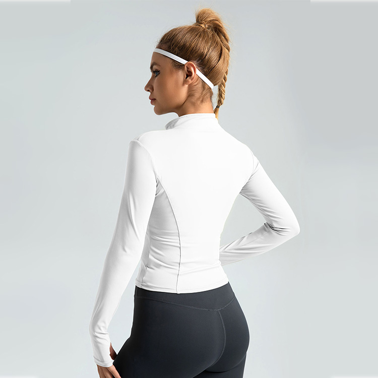 #MTWT01 Yojaflex White Women's Yoga Jacket Tops