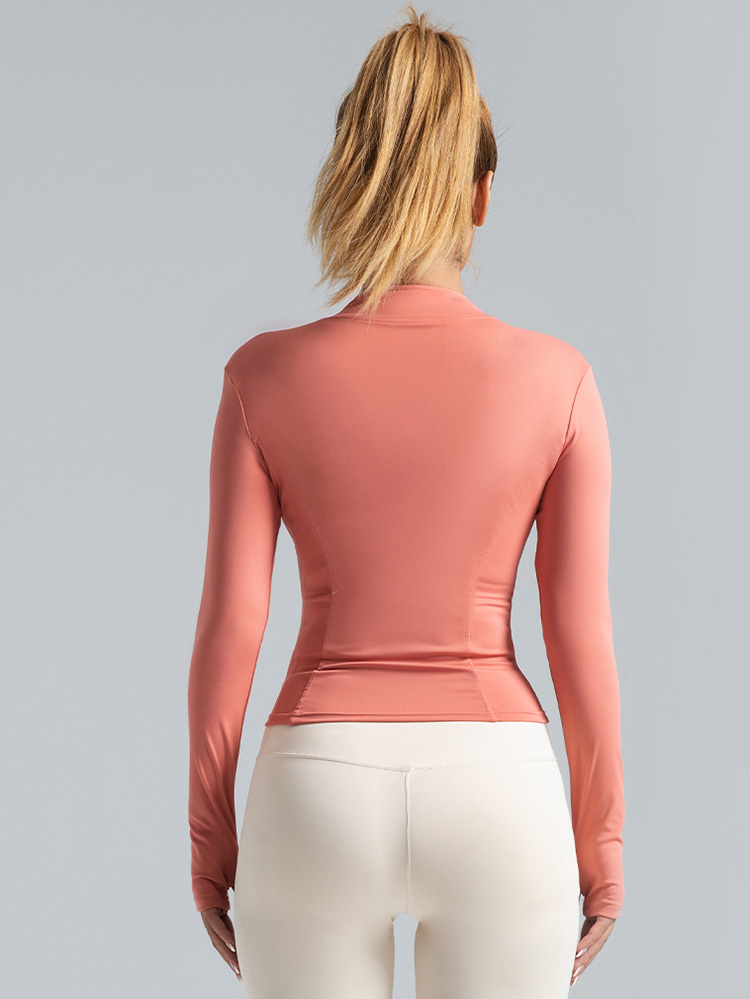 #MTWT01 Yojaflex Reddish Orange Women's Yoga Jacket Tops