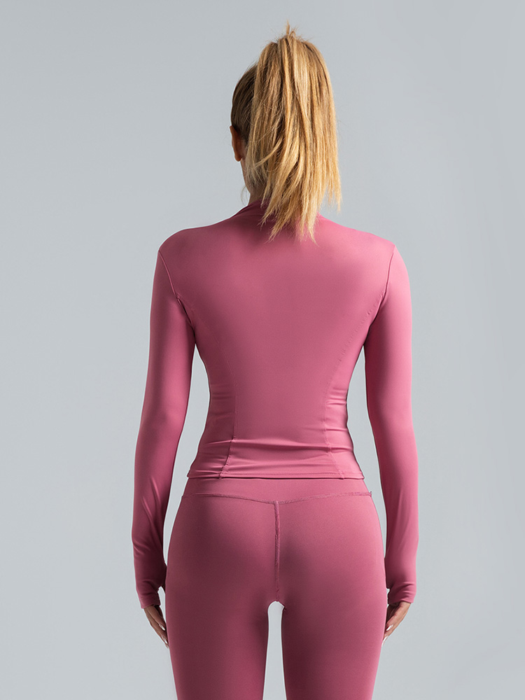 #MTWT01 Yojaflex Dark Pink Women's Yoga Jacket Tops