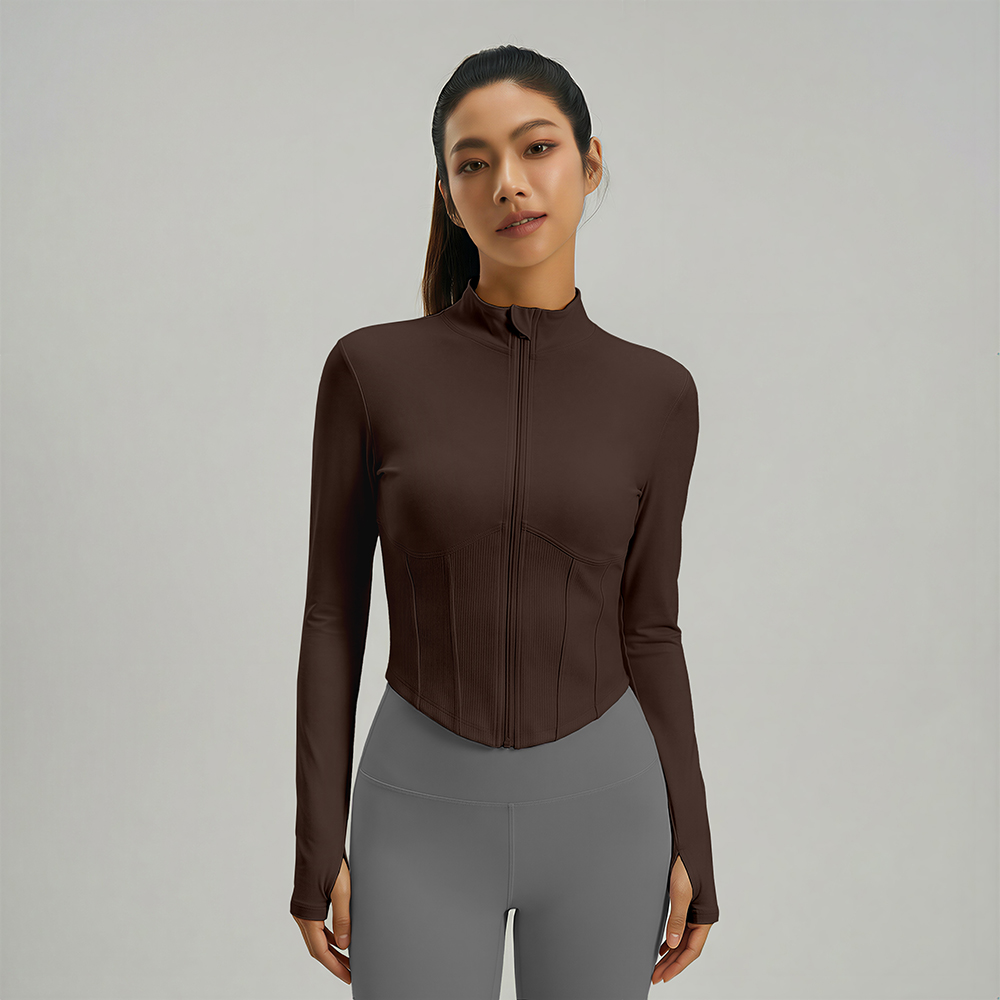 #JYJW025+#MT20 Yojaflex Coffee Women's Yoga Set 2 Pieces