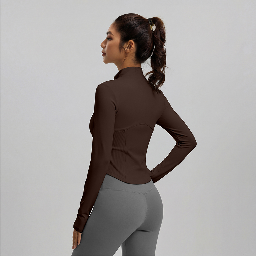 #JYJW025+#MT20 Yojaflex Coffee Women's Yoga Set 2 Pieces