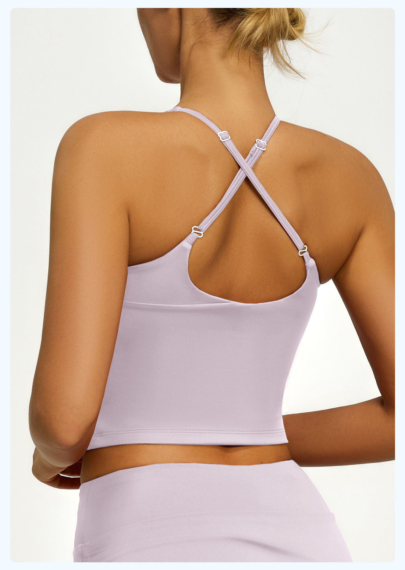 #JYJB022+#JYJK026 Yojaflex Light Purple Women's Yoga Set 2 Pieces