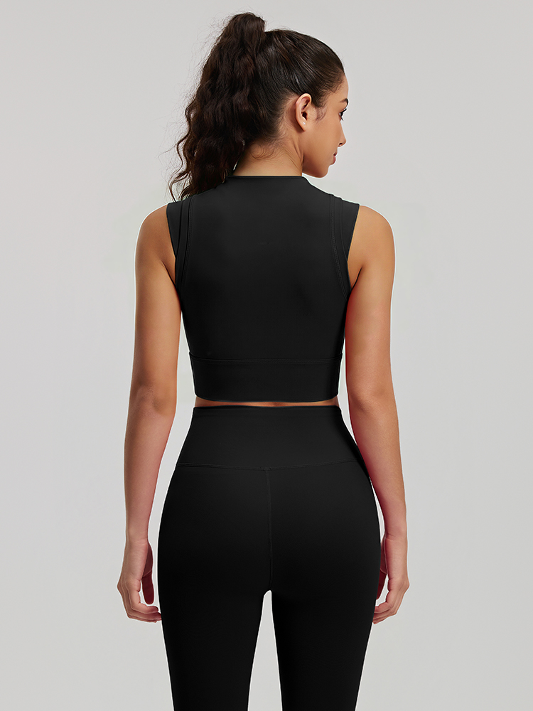 #JYJB026+#JYJK026 Yojaflex Black Women's Yoga Set 2 Pieces
