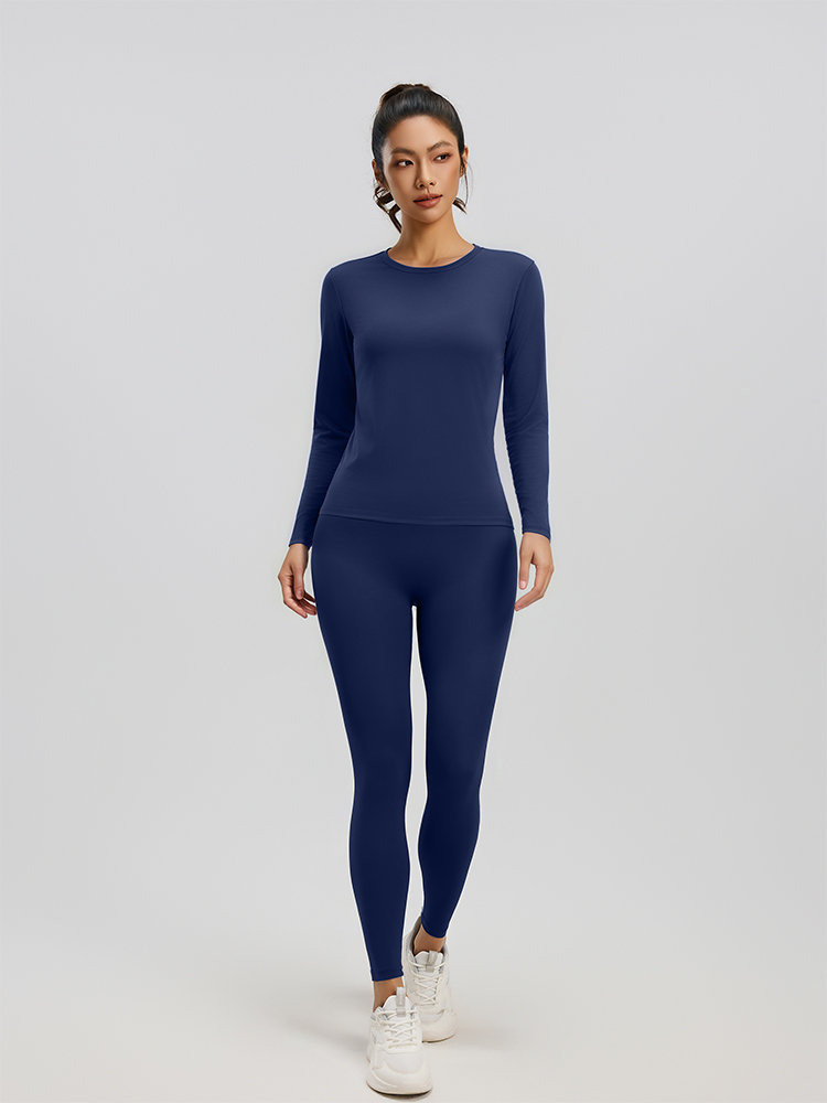 #JYJC024+#JYJK026 Yojaflex Dark Blue Women's Yoga Set 2 Pieces