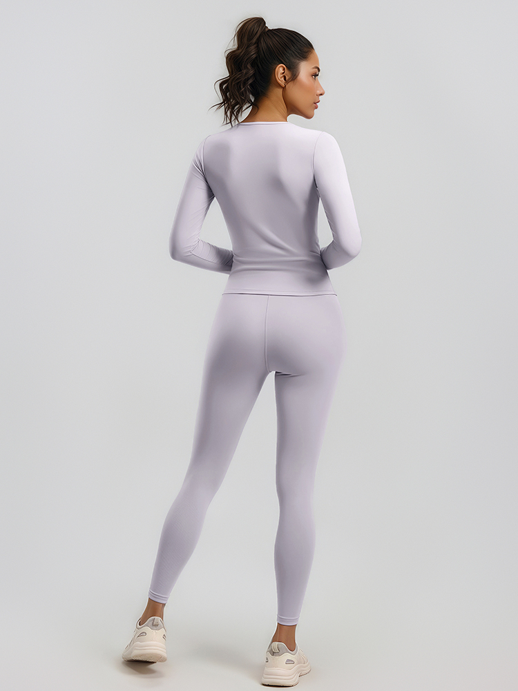 #JYJC024+#JYJK026 Yojaflex Light Purple Women's Yoga Set 2 Pieces