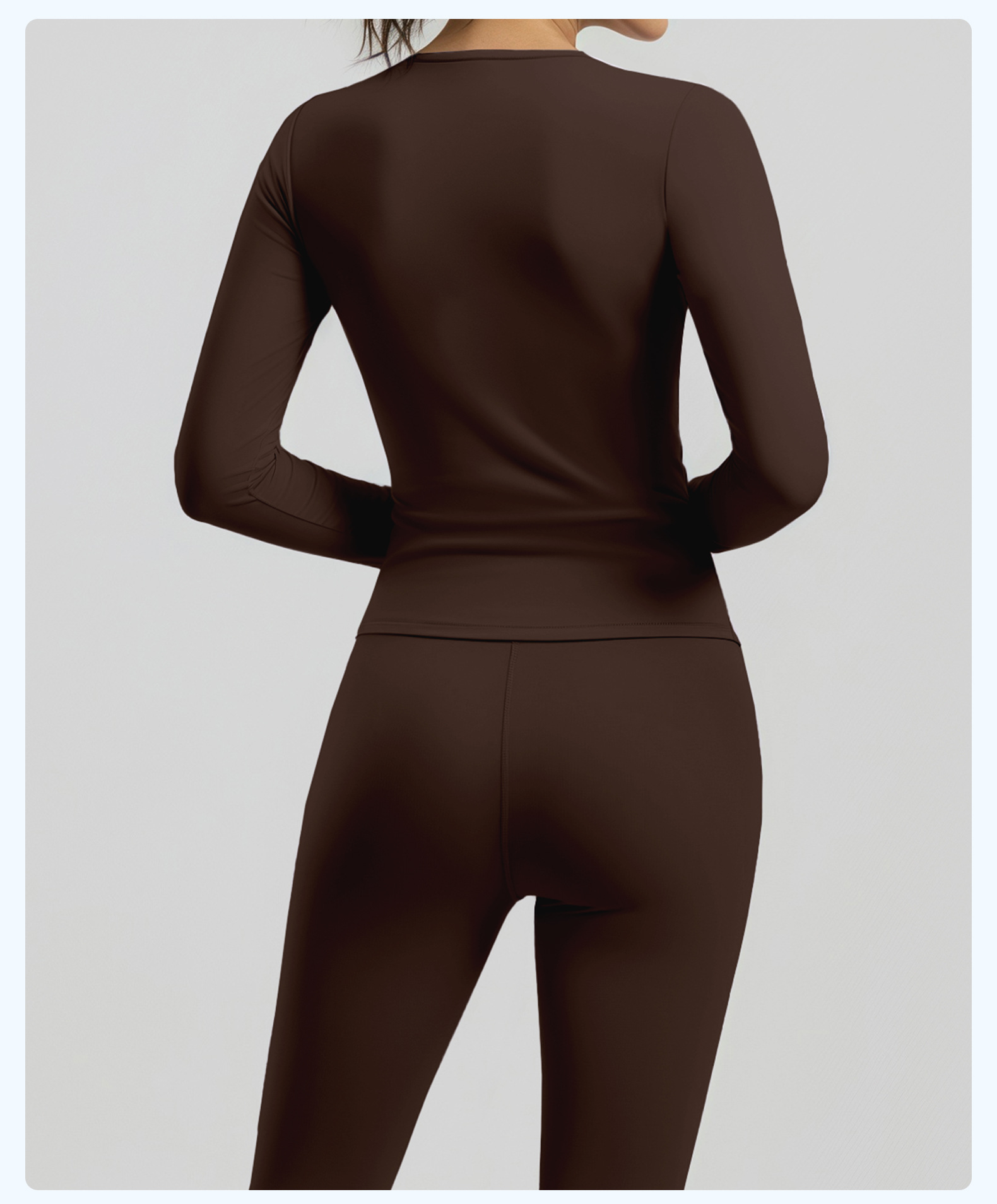 #JYJC024+#JYJK026 Yojaflex Coffee Women's Yoga Set 2 Pieces