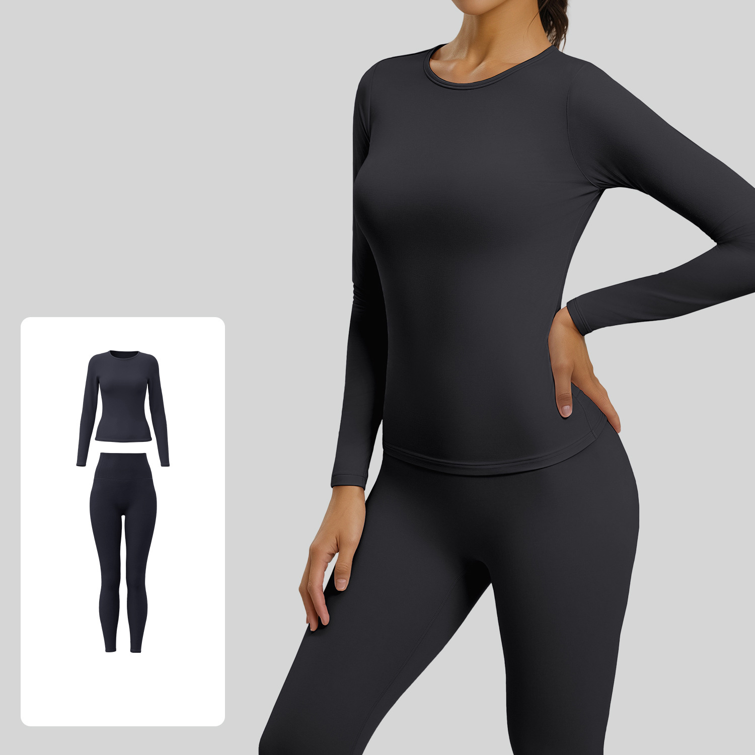 #JYJC024+#JYJK026 Yojaflex Dark Grey Wom