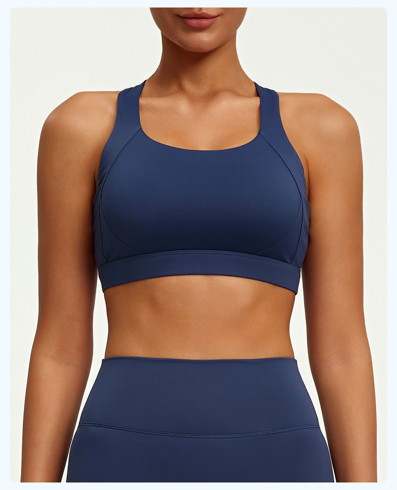 #JYJN050+#JYJA009 Yojaflex Dark Blue Women's Yoga Set 2 Pieces