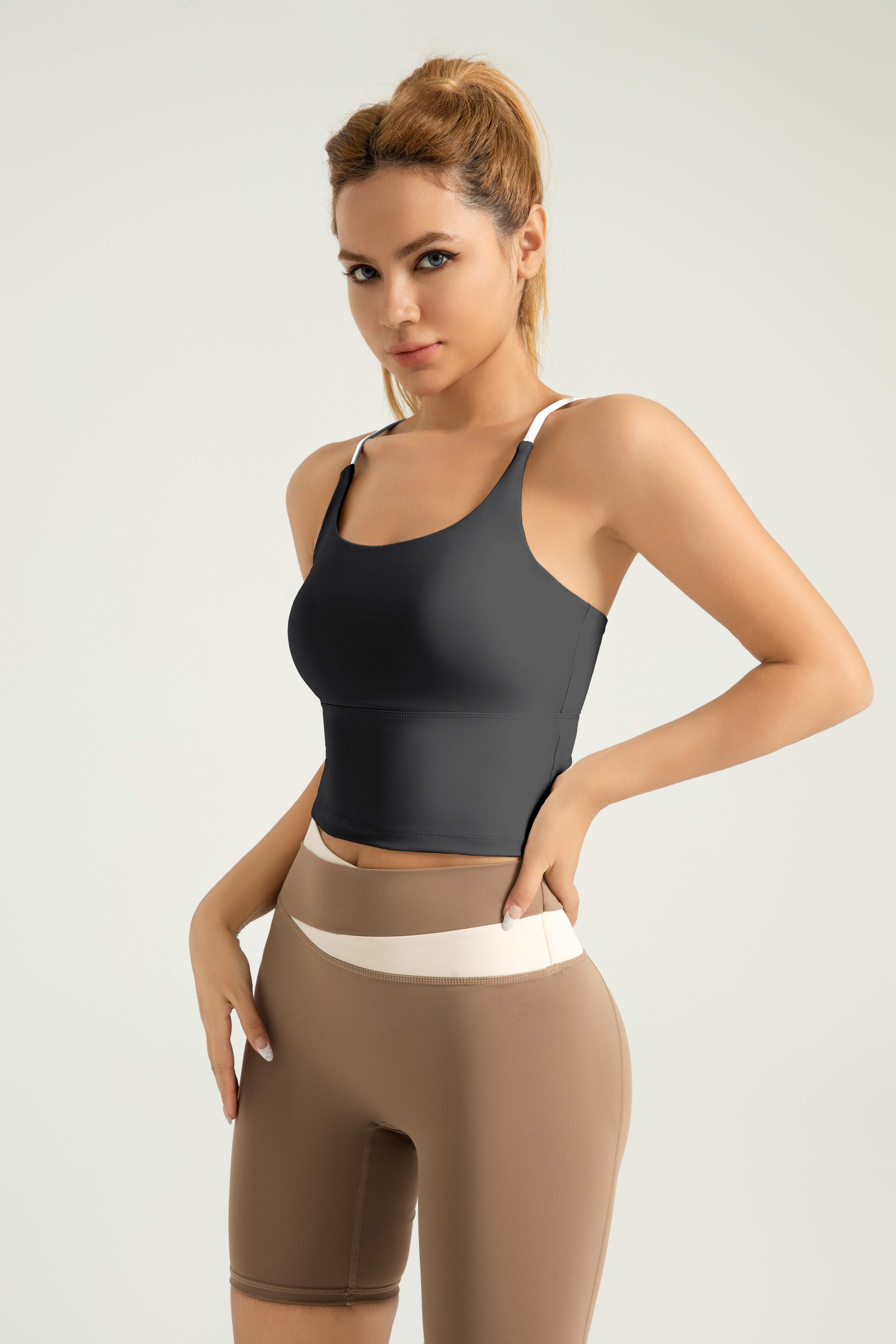  JYMB005 Yojaflex Women Ypga Bra Black