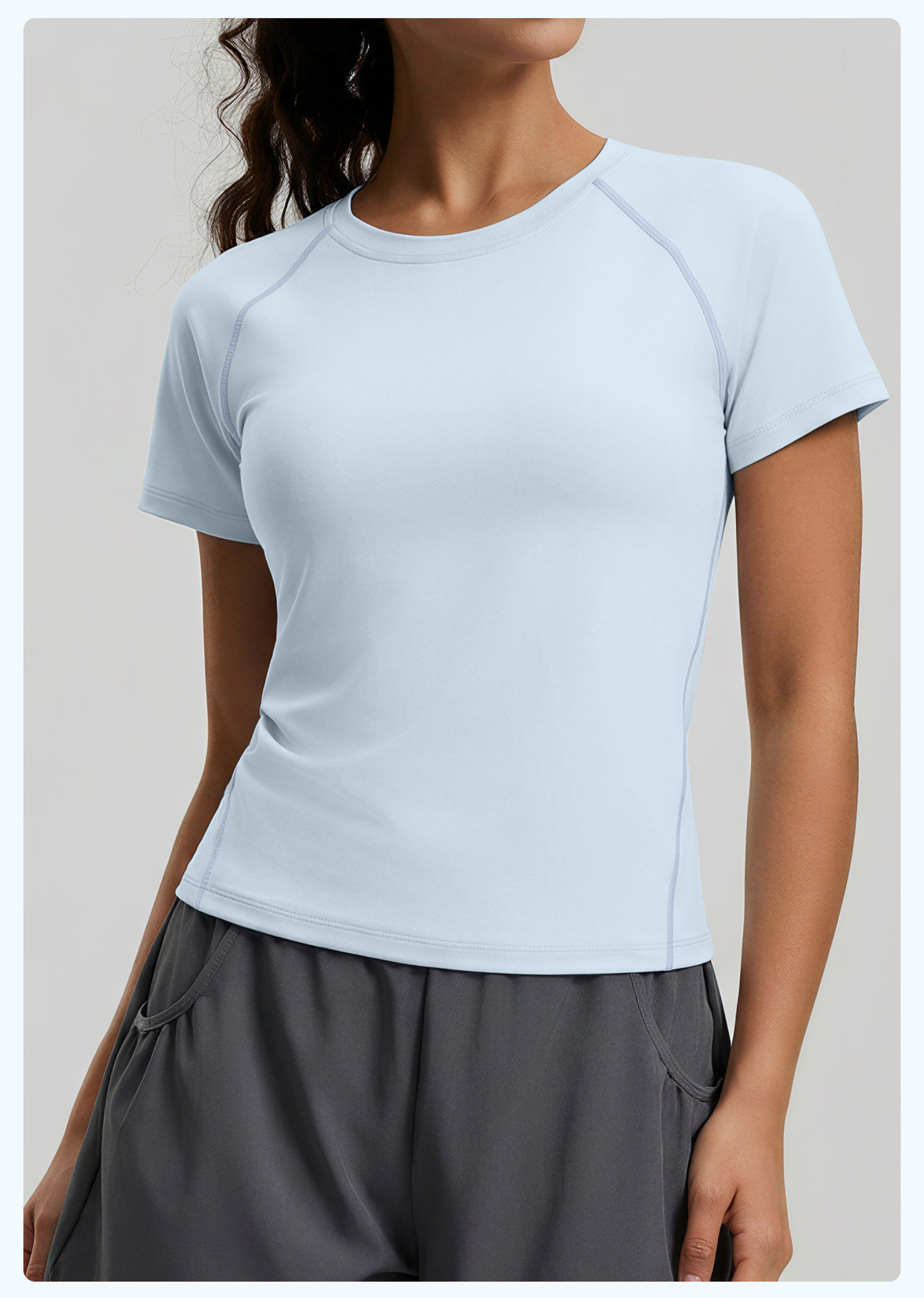 JYWD033 Yojaflex Yoga Top Blue