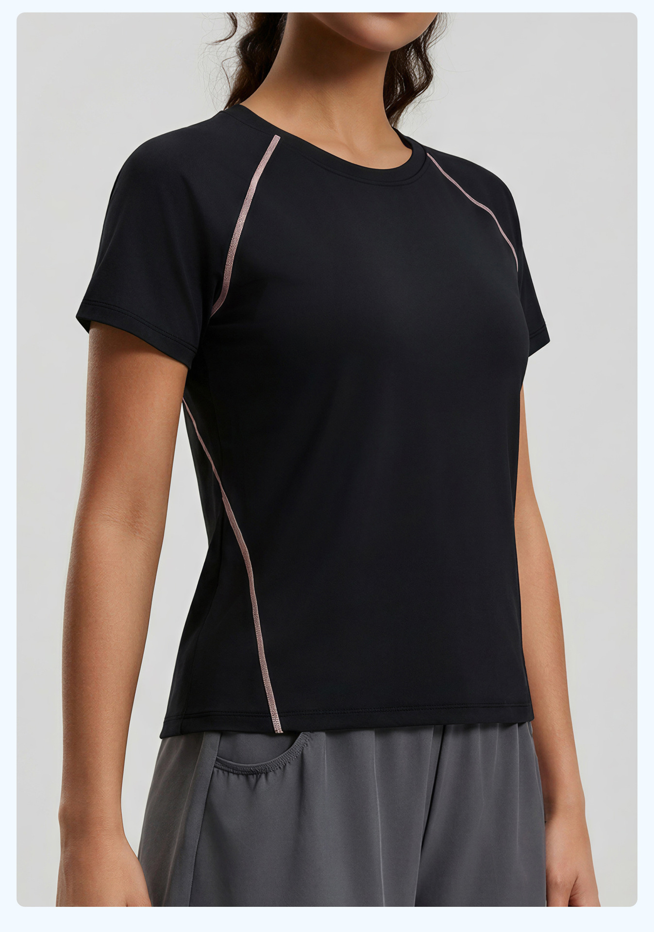  JYWD033 Yojaflex Yoga Top Black