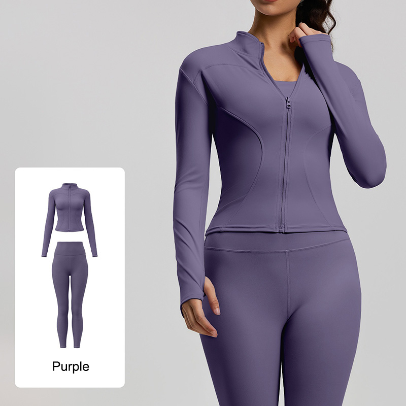 MTWT01+MT20 Yojaflex Purple Women's Yoga Set 2 Pieces