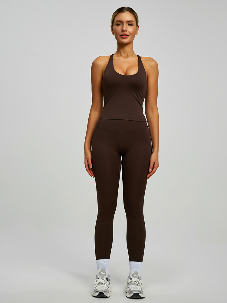 JYJB022 Yojaflex Coffee Women's Yoga Sports Bra