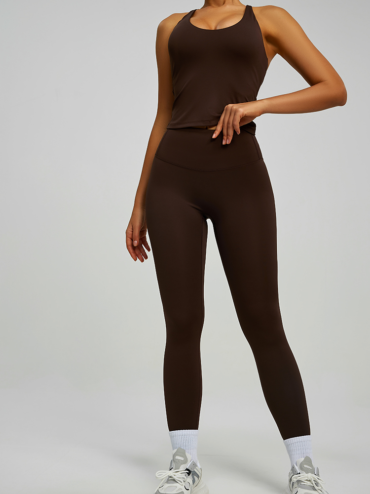 JYJB022 Yojaflex Coffee Women's Yoga Sports Bra