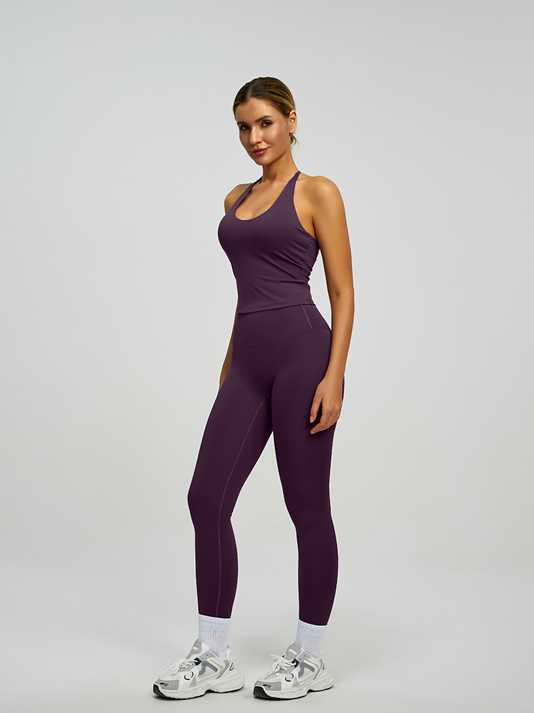 JYJB022 Yojaflex Dark Purple Women's Yoga Sports Bra