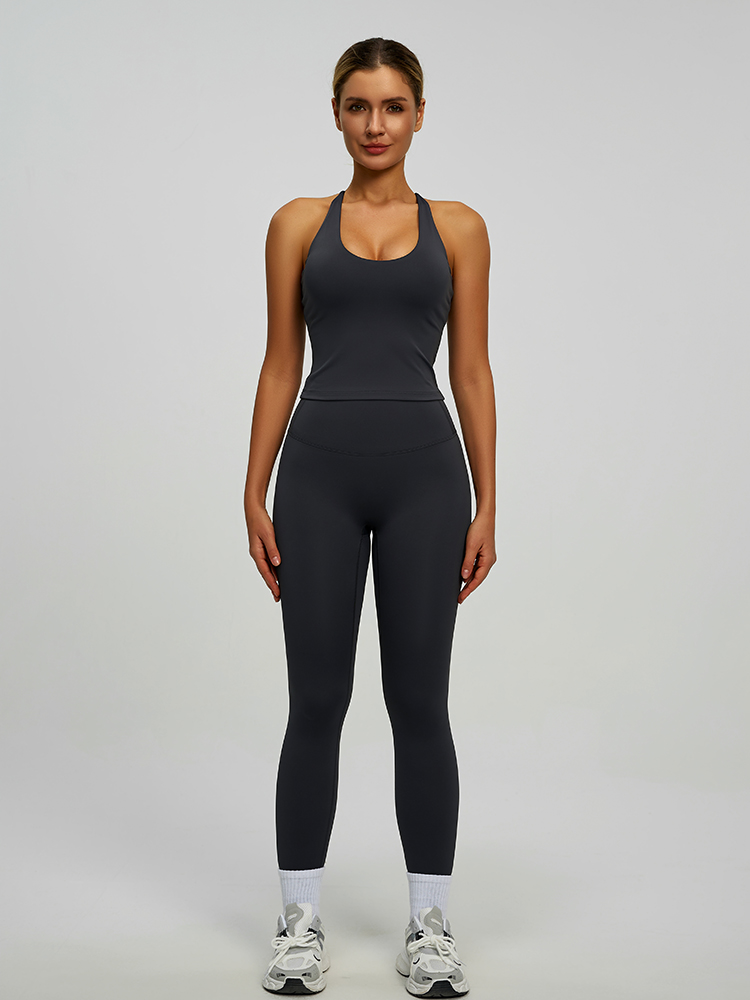 JYJB022 Yojaflex Dark Grey Women's Yoga Sports Bra