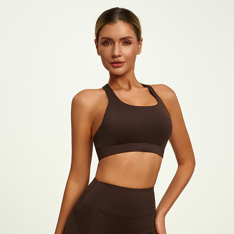 JYJN050 Yojaflex Coffee Women's Yoga Sports Bra