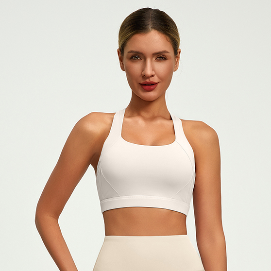 JYJN050 Yojaflex Light Milky White Women's Yoga Sports Bra