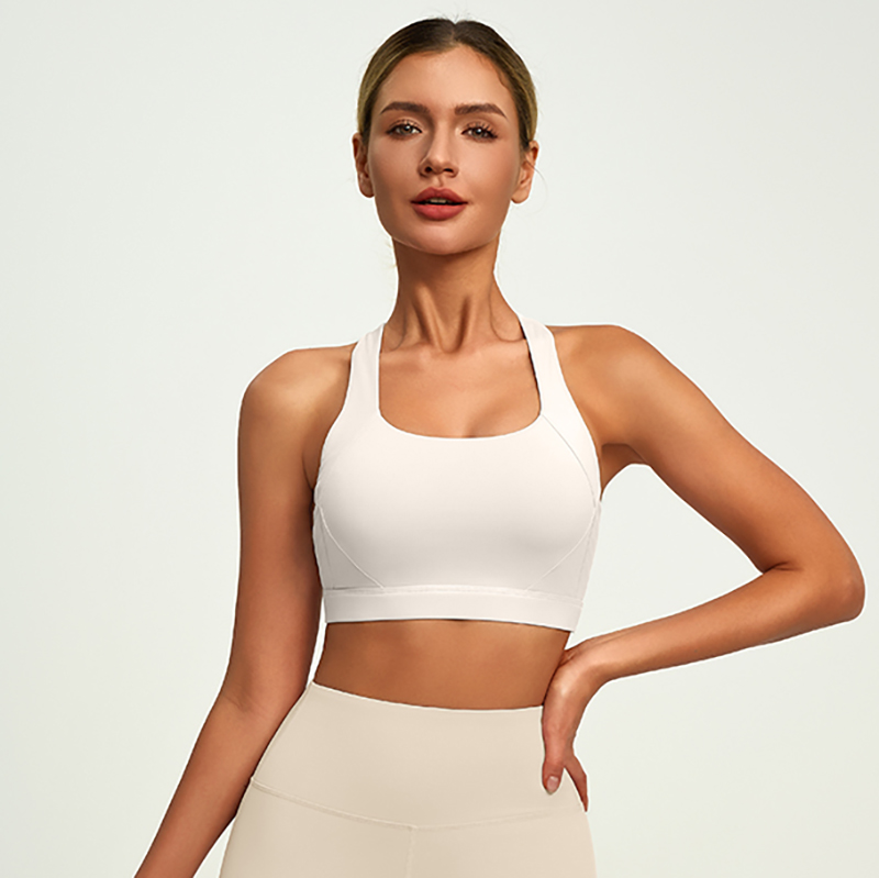 JYJN050 Yojaflex Light Milky White Women's Yoga Sports Bra