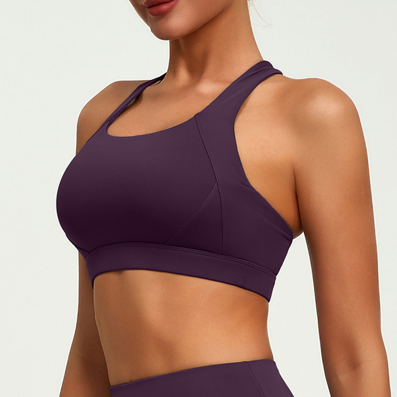 JYJN050 Yojaflex Dark Purple Women's Yoga Sports Bra