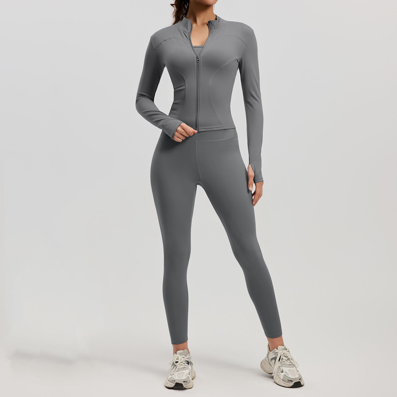 MTWT01+MT20 Yojaflex Grey Yoga 2 Piece S