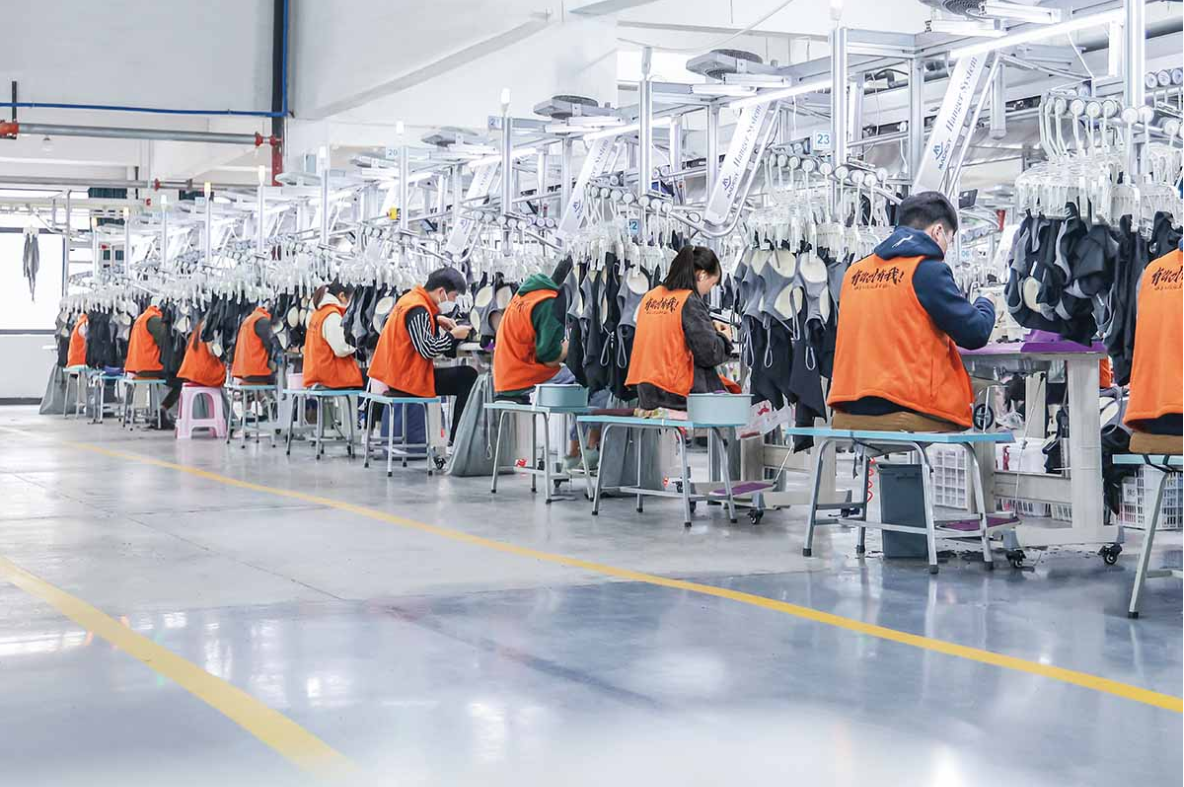 Workers On Production Line