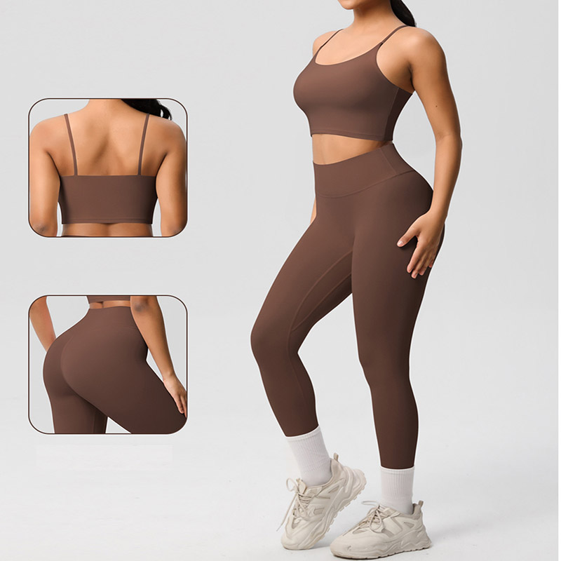 Naked Soft Fitness Set, Thin Strap Back 