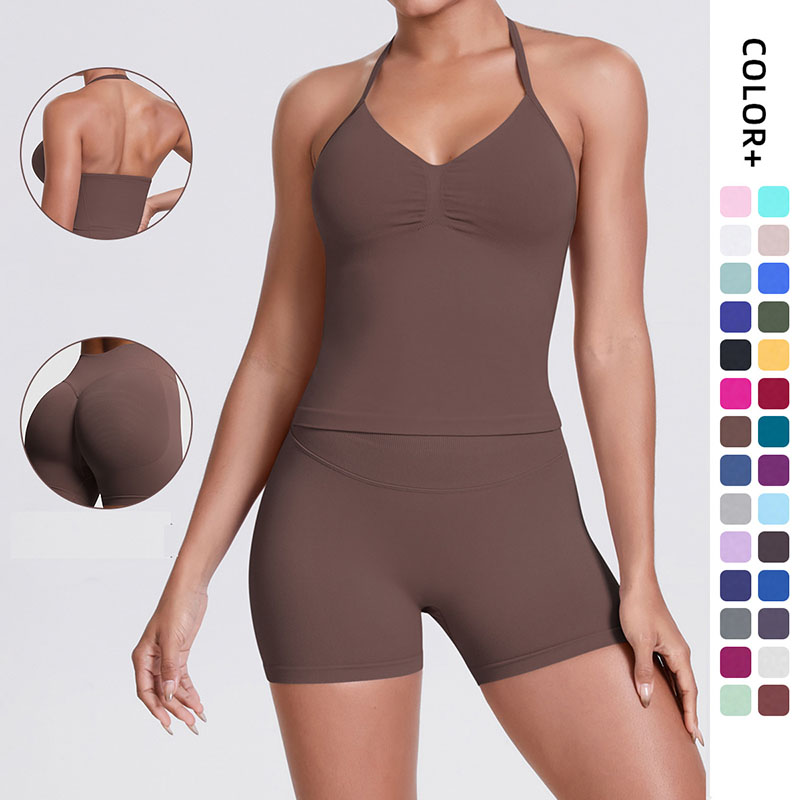 Naked Soft Fitness Set, Thin Halter Back