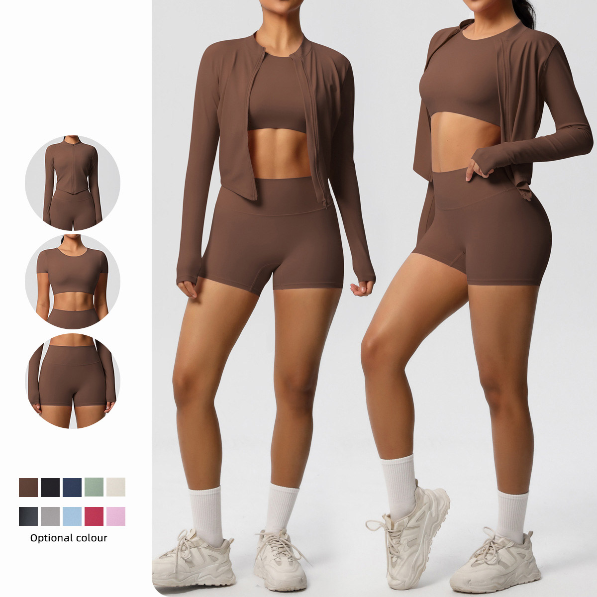 Quick Dry Training Three Piece Set, Zip 