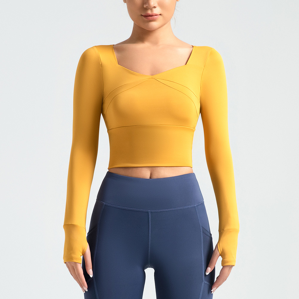 Women's Breathable Yoga/Fitness Top with Built-in Pads 8 Colors YFMTWCX02