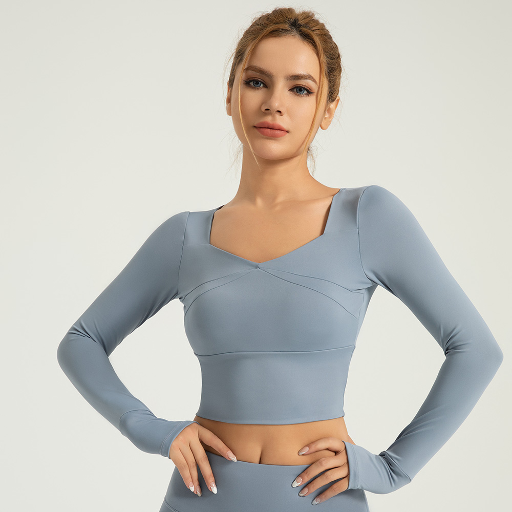 Women's Breathable Yoga/Fitness Top with Built-in Pads 8 Colors YFMTWCX02