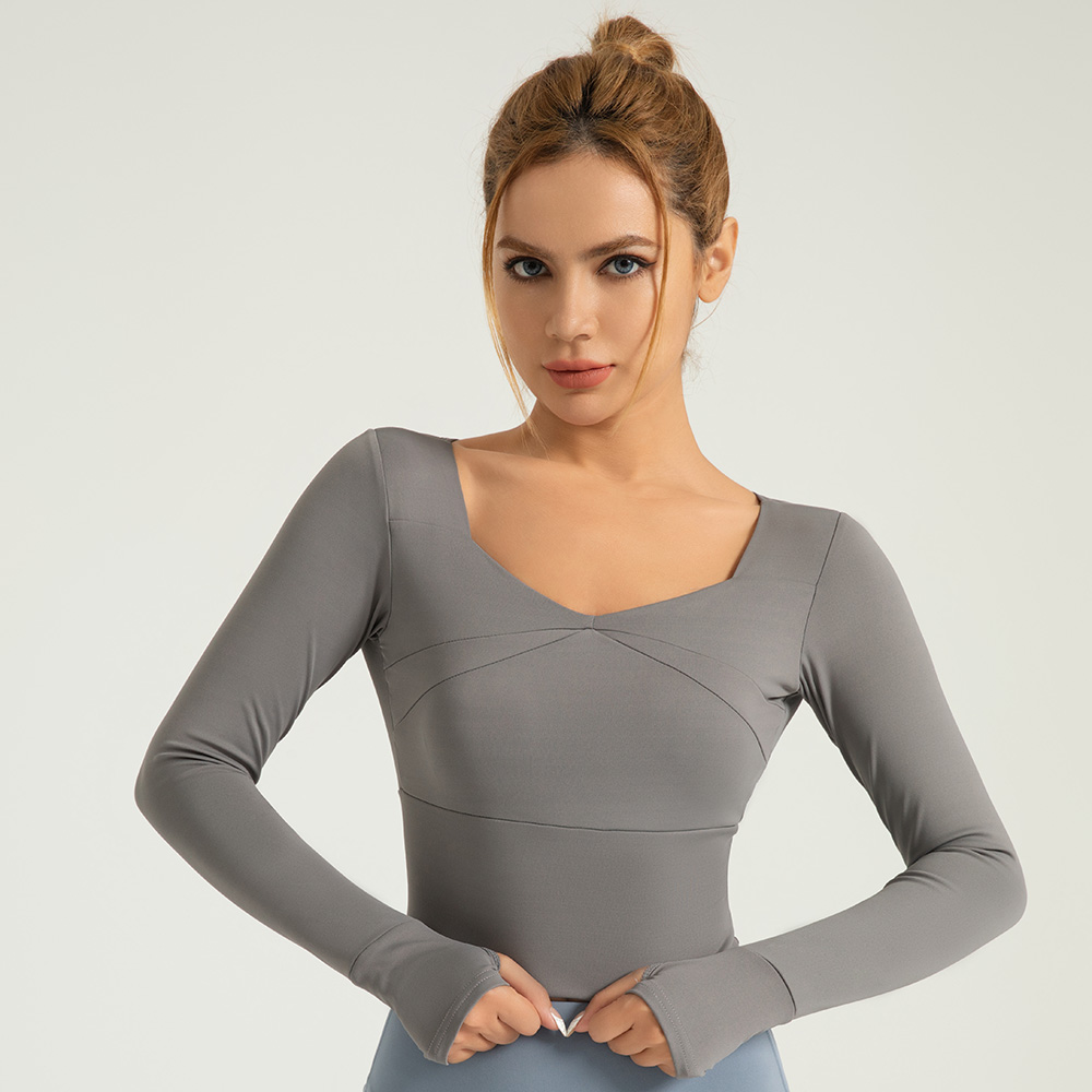 Women's Breathable Yoga/Fitness Top with Built-in Pads 8 Colors YFMTWCX02