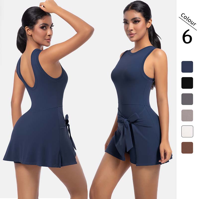 Women U-Back Sleeveless Integrated Tenni