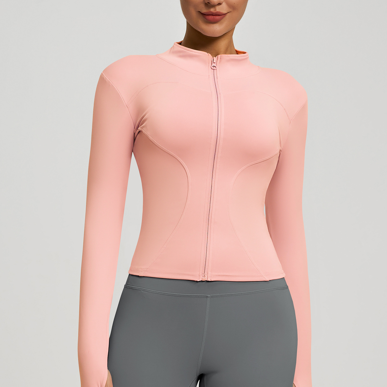 Full Stand-up Collar High Elastic Women Jacket 20 Colors YFMTWT01