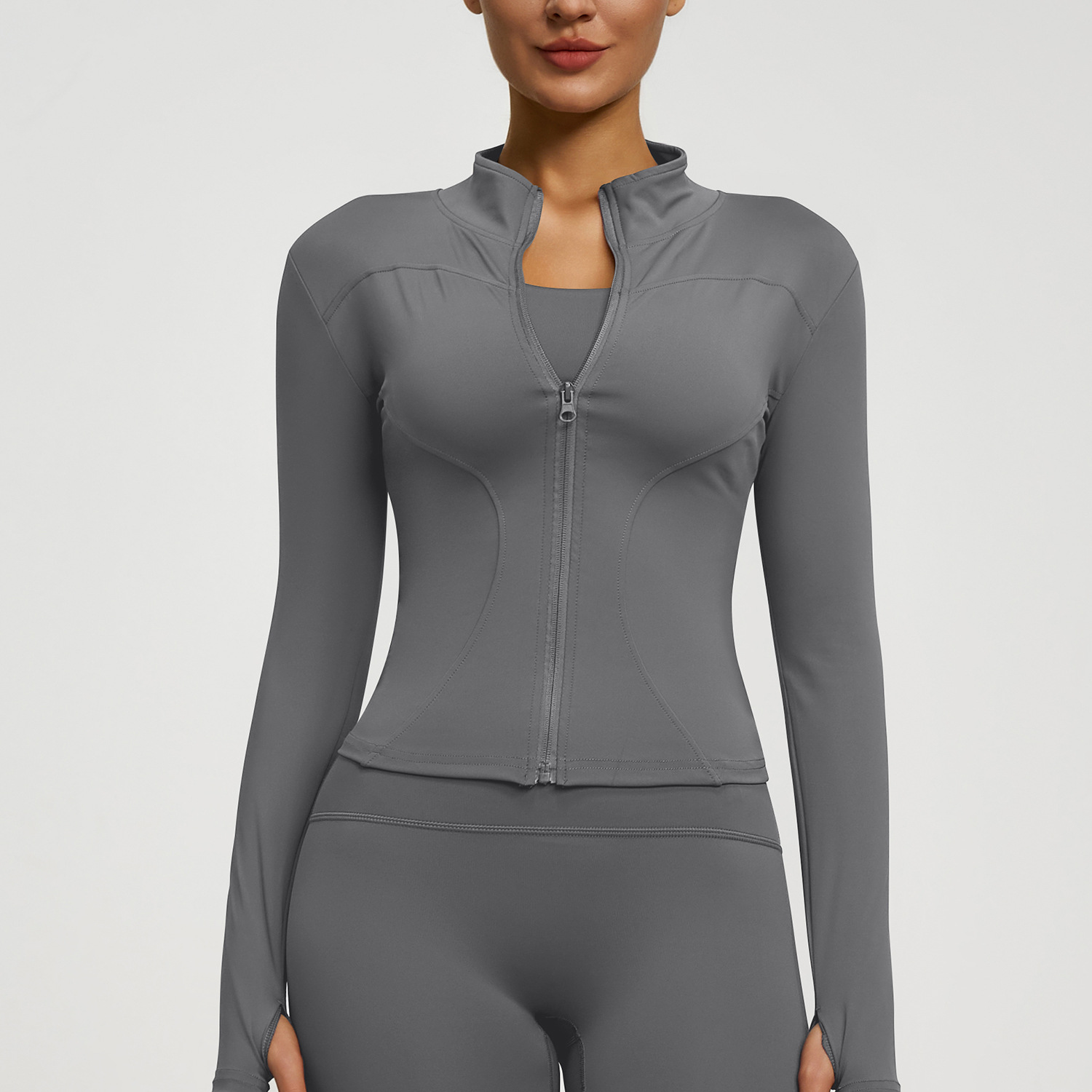 Full Stand-up Collar High Elastic Women Jacket 20 Colors YFMTWT01