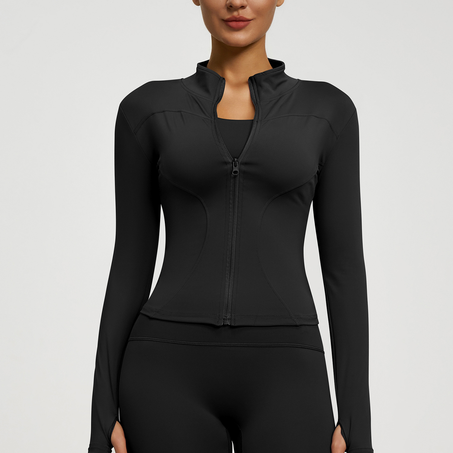 Full Stand-up Collar High Elastic Women Jacket 20 Colors YFMTWT01