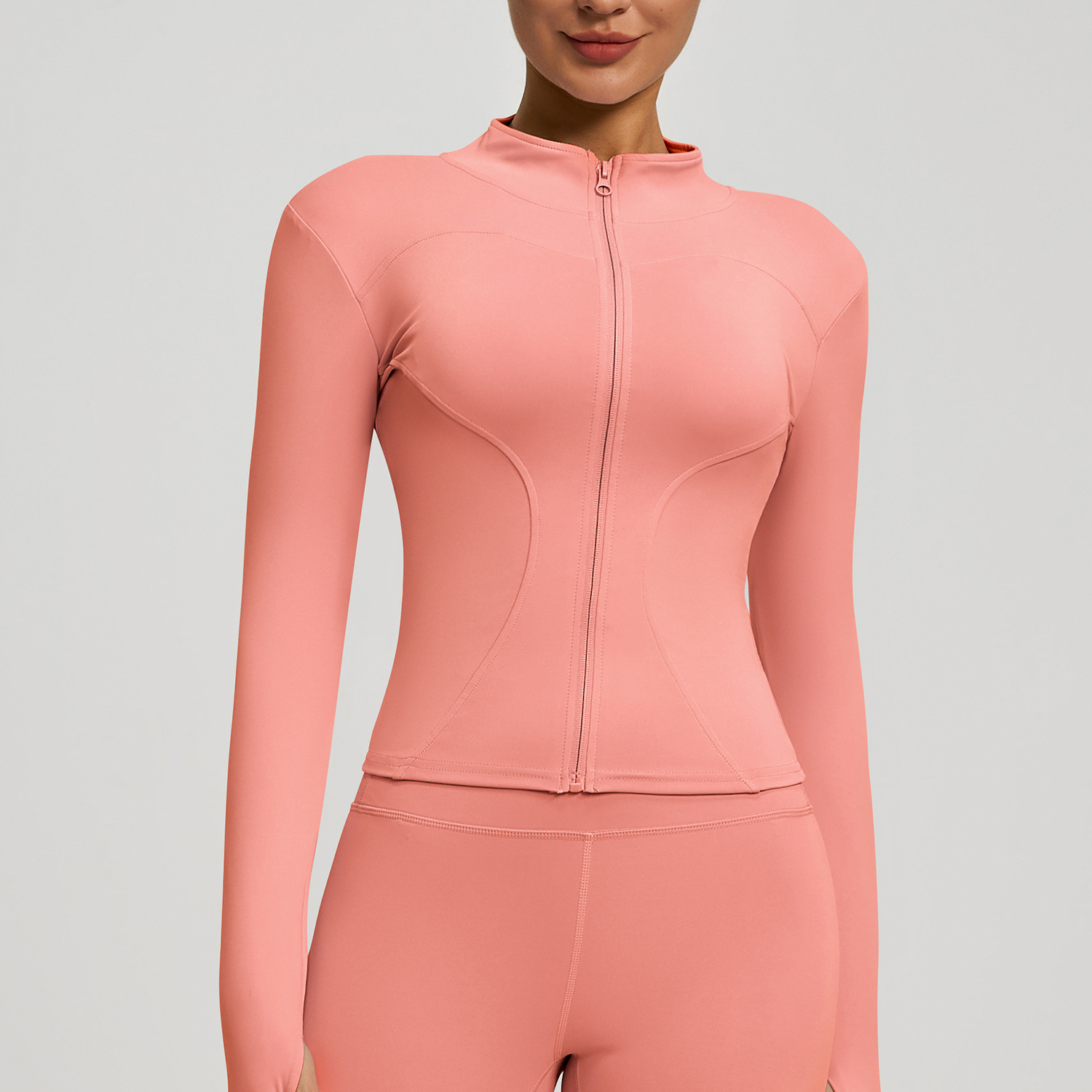 Full Stand-up Collar High Elastic Women Jacket 20 Colors YFMTWT01