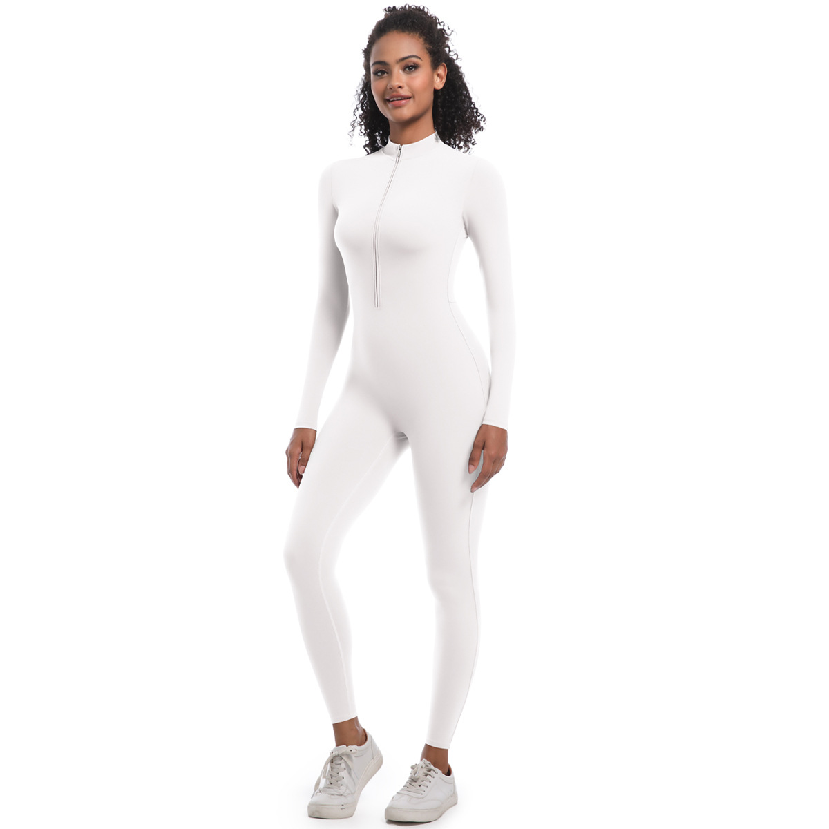 Women Thin Cross Strap Deep Hollow Back Long Leg Jumpsuit, Spaghetti Cross Back Strap Large Cutout Back Tight Long Leg Bodysuit 7 Colors, YFYS7065