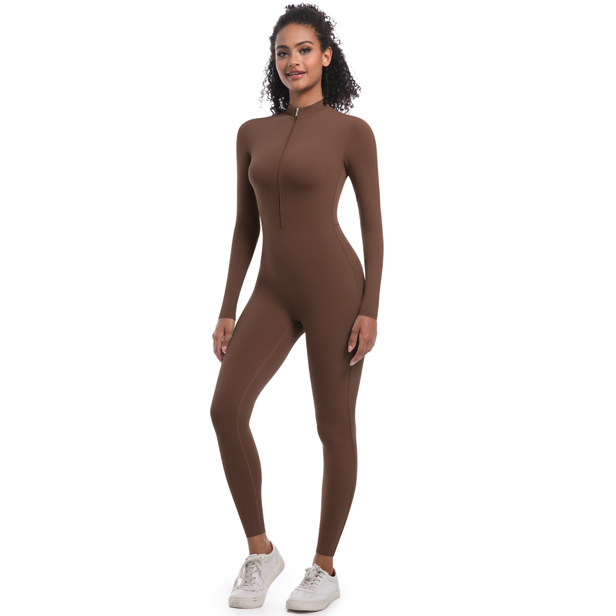 Women Thin Cross Strap Deep Hollow Back Long Leg Jumpsuit, Spaghetti Cross Back Strap Large Cutout Back Tight Long Leg Bodysuit 7 Colors, YFYS7065