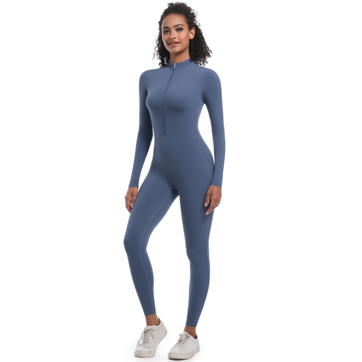 Women Thin Cross Strap Deep Hollow Back Long Leg Jumpsuit, Spaghetti Cross Back Strap Large Cutout Back Tight Long Leg Bodysuit 7 Colors, YFYS7065