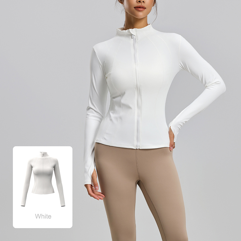 Stand-up Collar Slim-fit Breathable Yoga Top 5 Colors YFJYMW083