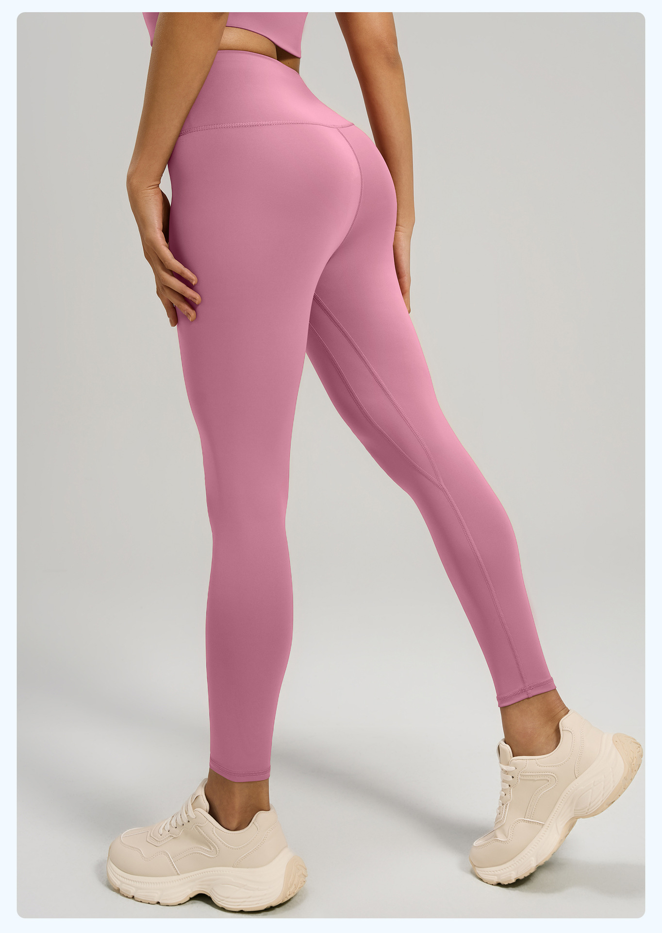 Daily Casual Yoga Leggings 20 Colors, High Waist Slim Fit Athleisure Running Pants, YFMT20