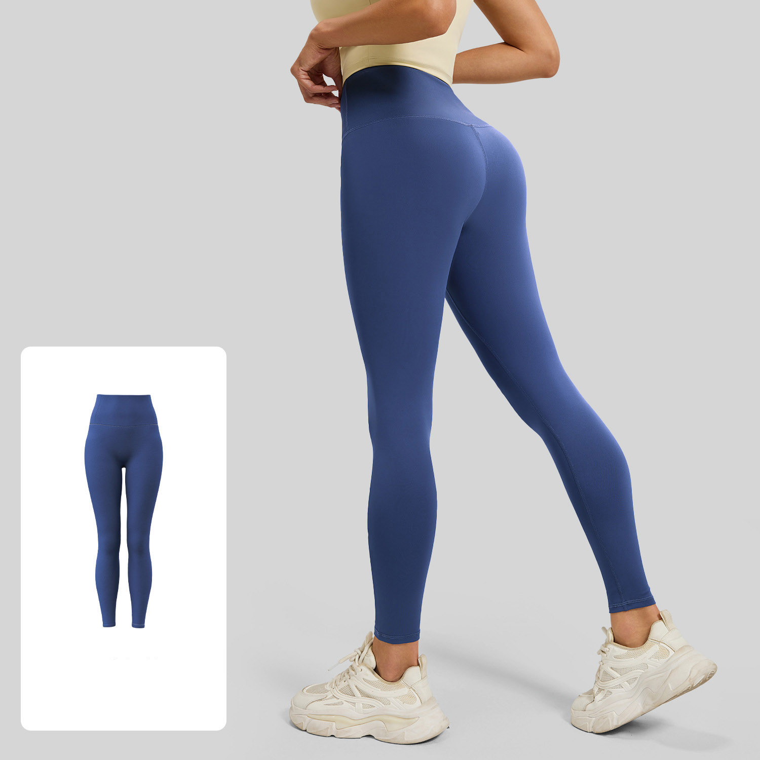 Women High Waist Crotch Seamless Peach Butt Yoga Leggings 19 Colors, Soft Slim High Rise Workout Fitness Running Pants, YFMT21