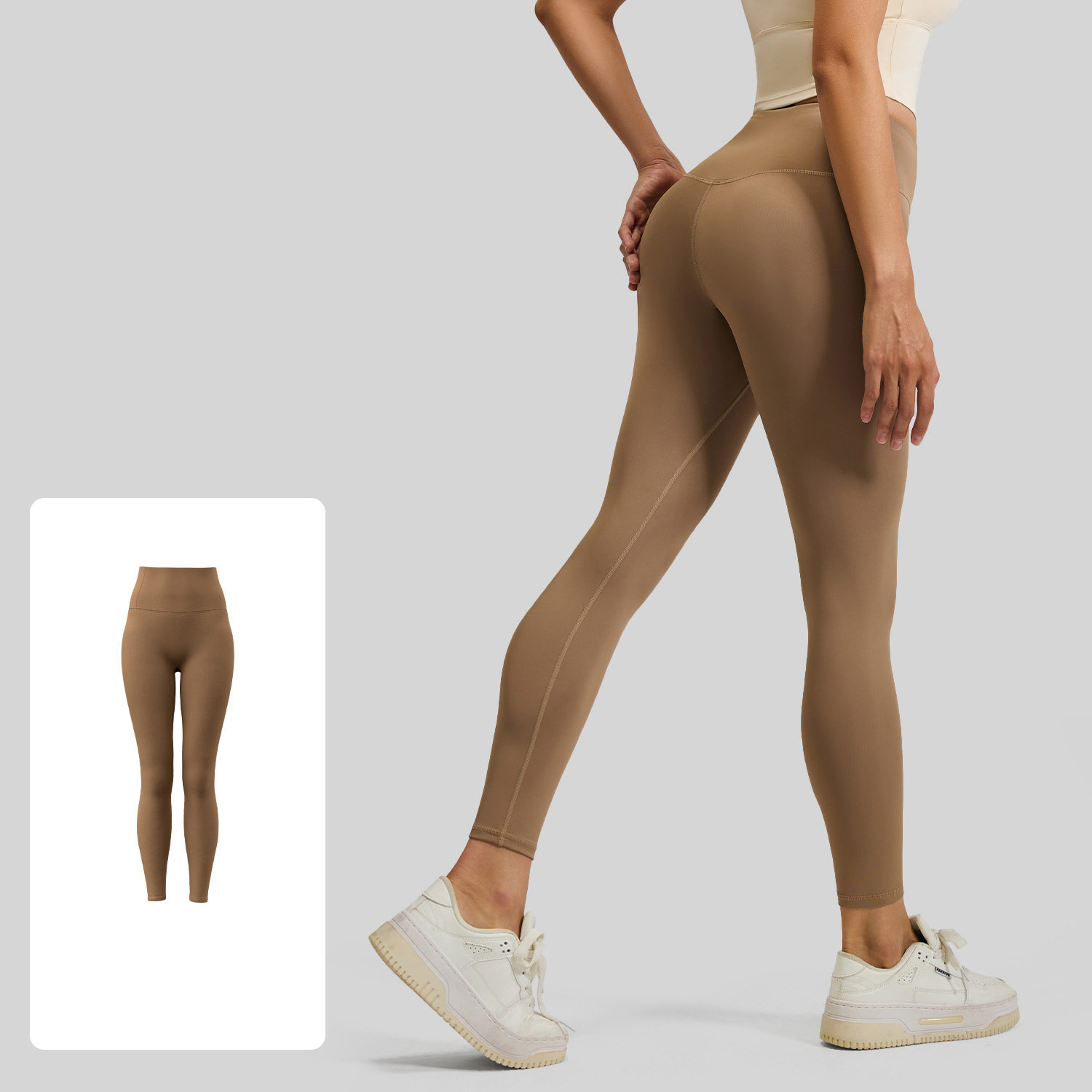 Women High Waist Crotch Seamless Peach Butt Yoga Leggings 19 Colors, Soft Slim High Rise Workout Fitness Running Pants, YFMT21