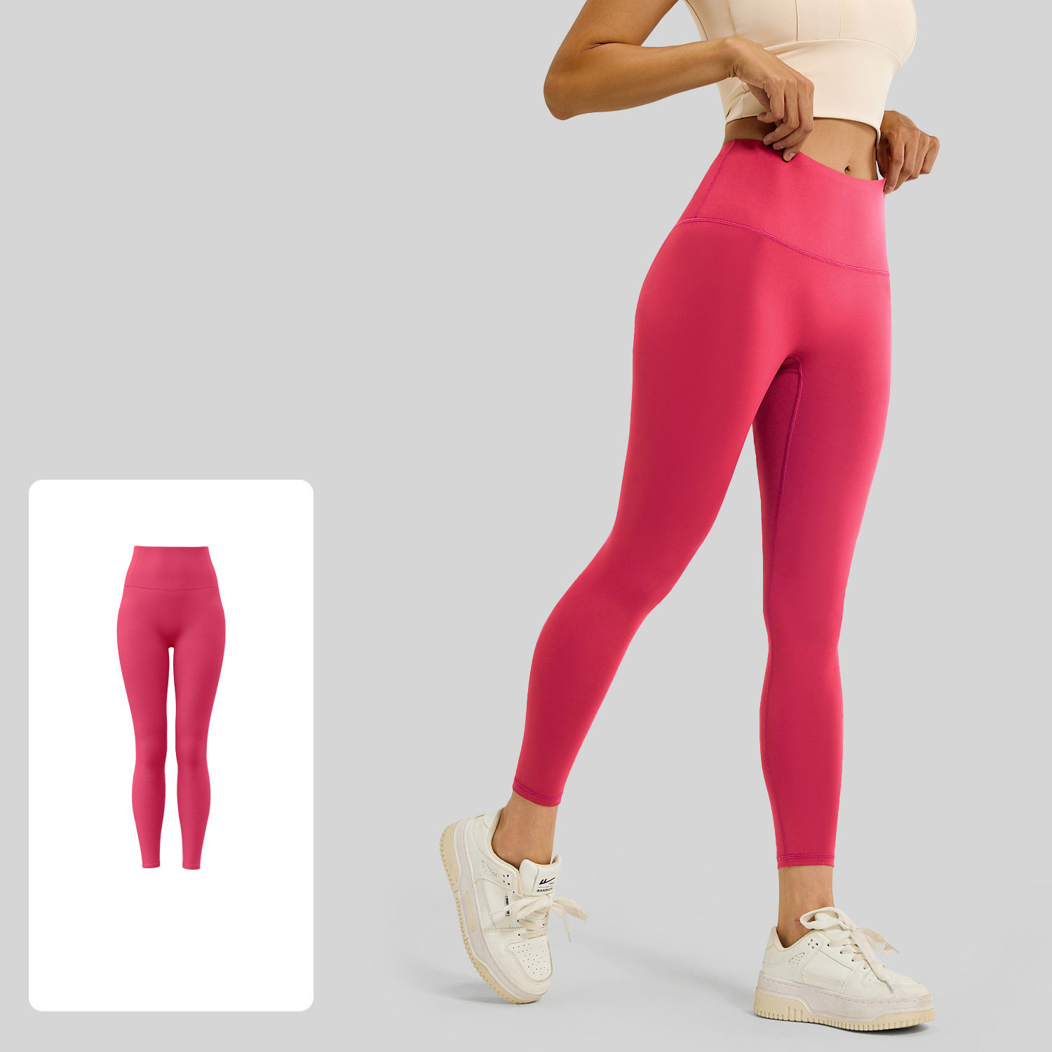 Women High Waist Crotch Seamless Peach Butt Yoga Leggings 19 Colors, Soft Slim High Rise Workout Fitness Running Pants, YFMT21