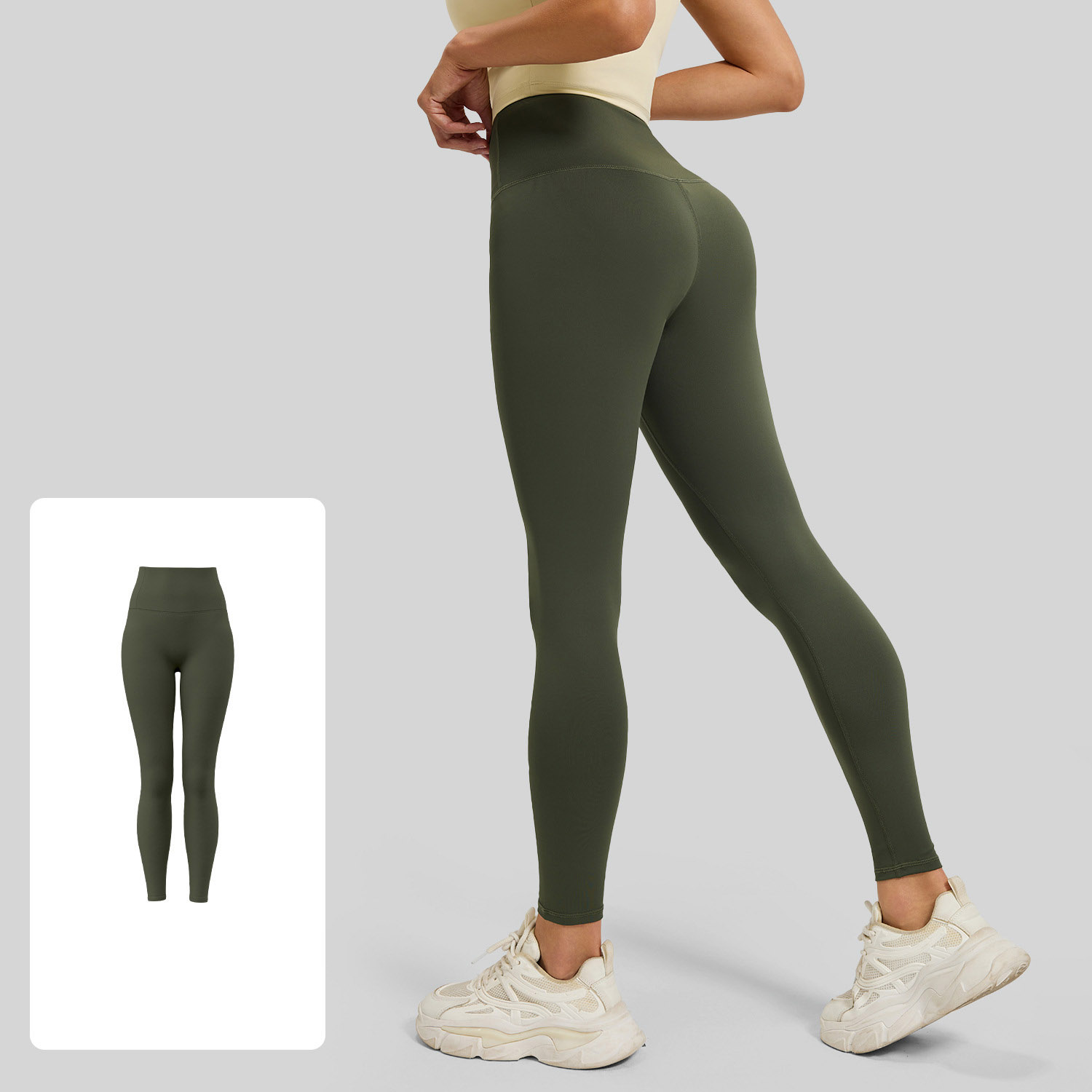 Women High Waist Crotch Seamless Peach Butt Yoga Leggings 19 Colors, Soft Slim High Rise Workout Fitness Running Pants, YFMT21
