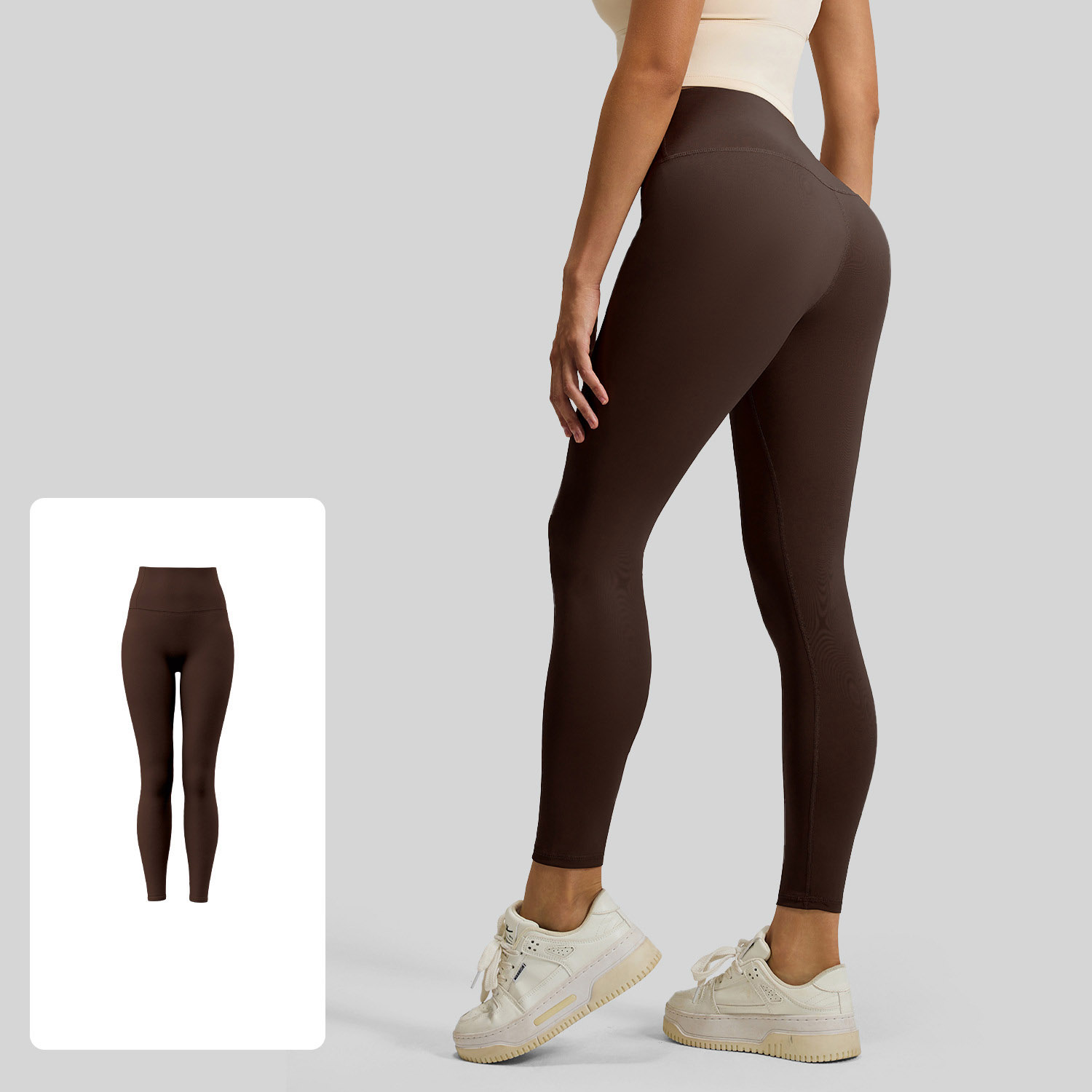 Women High Waist Crotch Seamless Peach Butt Yoga Leggings 19 Colors, Soft Slim High Rise Workout Fitness Running Pants, YFMT21