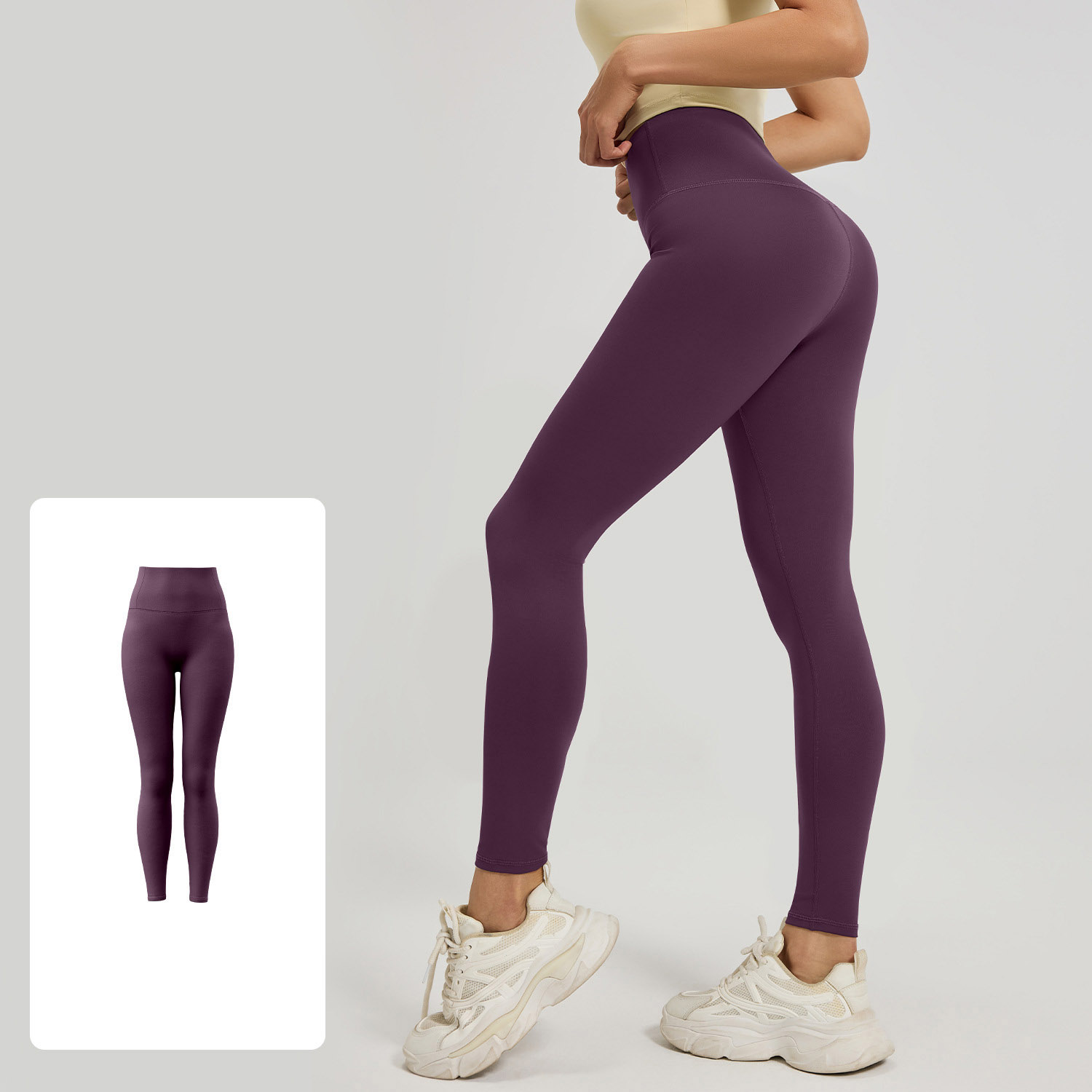 Women High Waist Crotch Seamless Peach Butt Yoga Leggings 19 Colors, Soft Slim High Rise Workout Fitness Running Pants, YFMT21