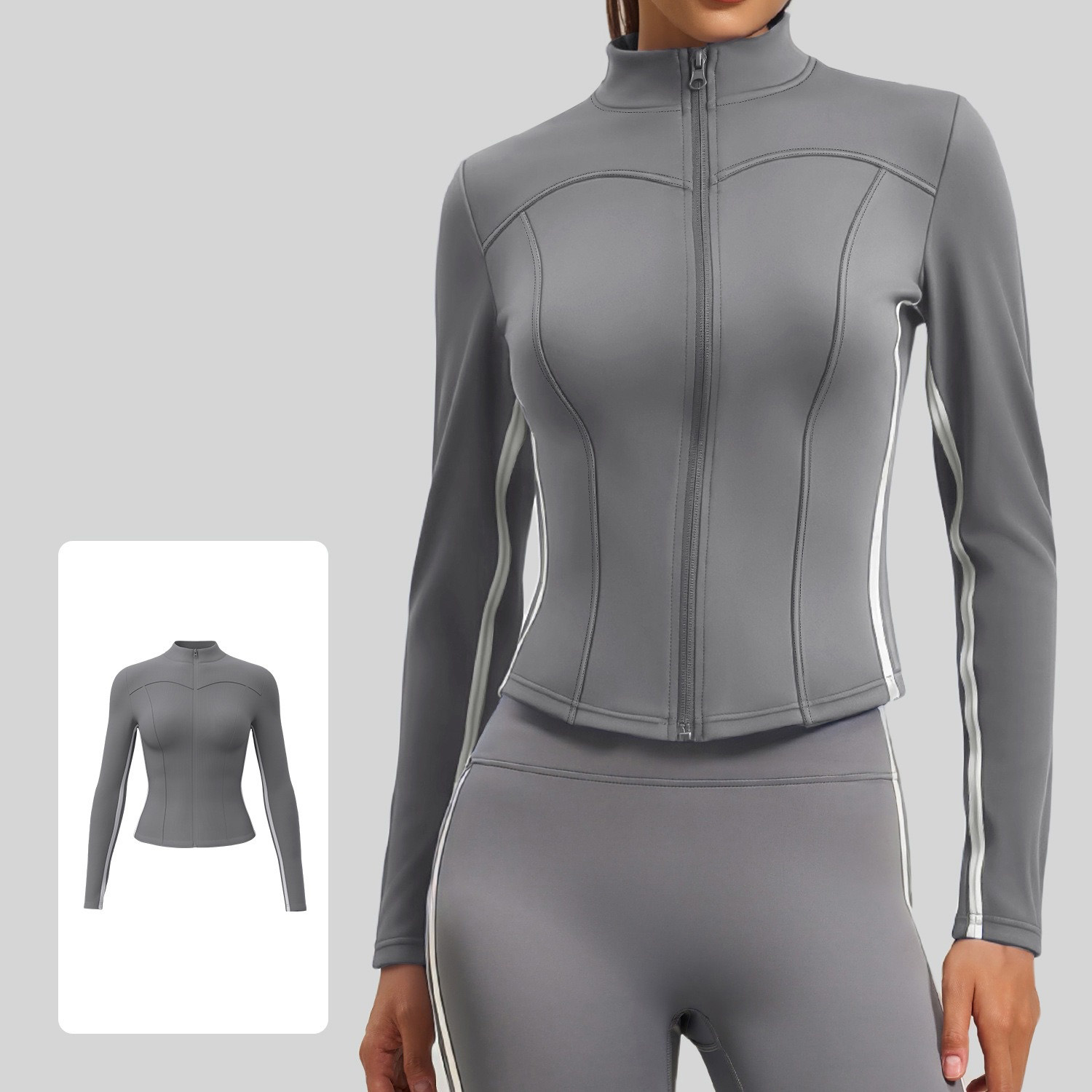 High-stretch Slim-fit Color-block Sports Jacket 4 Colors YFJYMW189