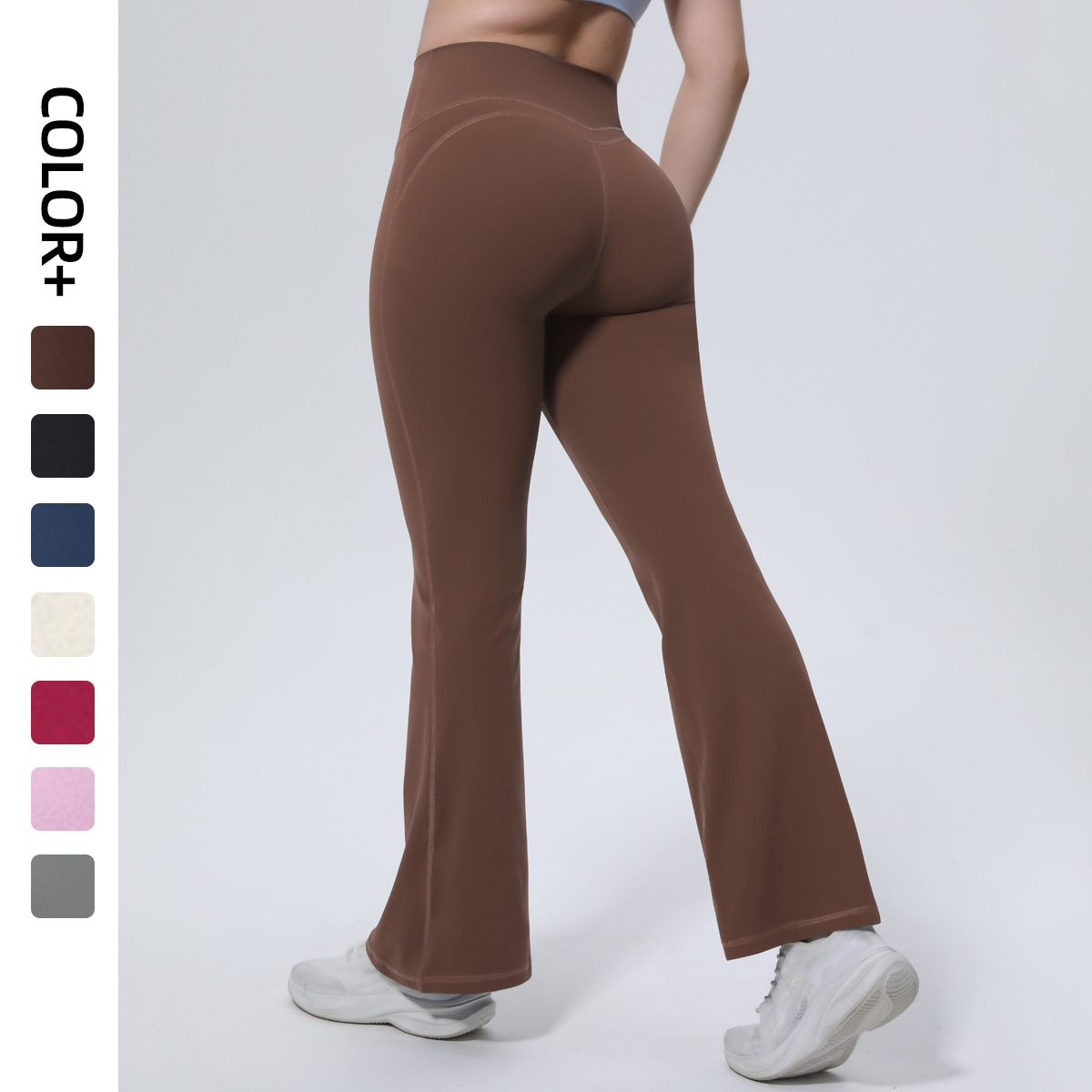 Medium Support Gym Bell Bottom Pants 7 C